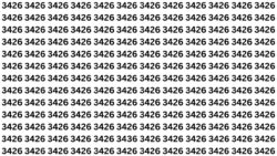 Find the Number 3436 Hidden Among 3426 in Just 6 Seconds