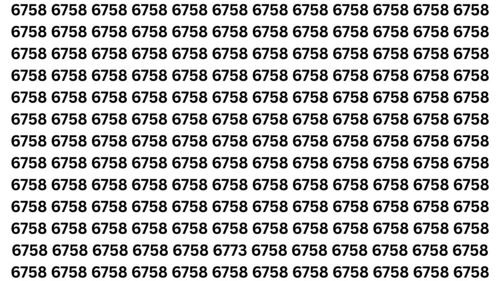 Find the Number 6773