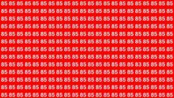 Optical Illusion Puzzle: Can You Find Numbers 83 and 58 Among 85s in 5 Seconds