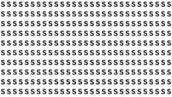 Optical Illusion Challenge: Can You Spot the Number 3 Camouflaged Among S in 5 Seconds?