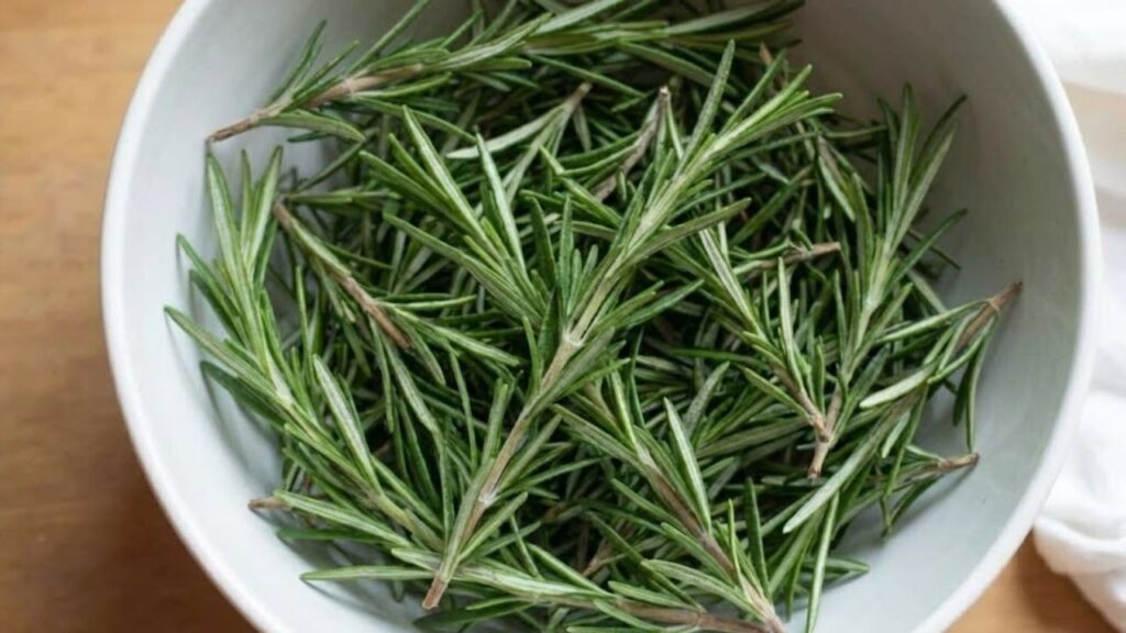 Boiling rosemary