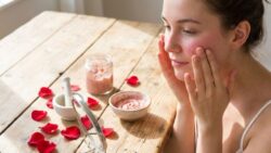 Girls Use Rose Petals Paste for Natural Blush Glow — No Makeup Beauty Trick